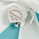 RARE Return to Tiffany Heart Padlock Charm Pendant in Red Enamel and Silver-5
