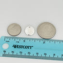 Tiffany Silver Letter M Alphabet Initial Round Circle Notes Charm Pendant-5