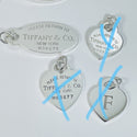 Vintage Return to Tiffany Heart and Oval Tag Pendant Charm in Sterling Silver - 3