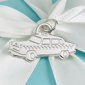 Tiffany & Co Large Taxi Cab Charm or Pendant in Sterling Silver AUTHENTIC