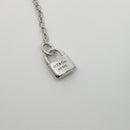 18" - 20" Tiffany Mini Padlock Chain Adjustable Necklace Large 1.5mm Links-4