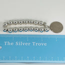 7.25" inch Tiffany & Co HardWear Ball Bracelet in Silver with Blue Pouch-5
