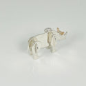 Tiffany & Co Save The Wild Rhinoceros Rhino Charm or Pendant in Silver and Gold - 2