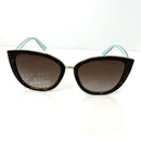 Tiffany & Co. TF4152 Brown Acetate Cat Eye Sunglasses Gold Tone Tortoise Shell-2