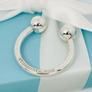 Tiffany & Co Horseshoe Key Ring Chain Keyring Keychain in Sterling Silver-1