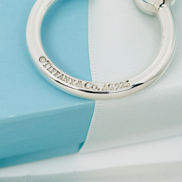 Tiffany & Co Horseshoe Key Ring Chain Keyring Keychain in Sterling Silver
