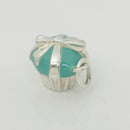 Tiffany Blue Icing Cupcake Charm or Pendant in Blue Enamel and Sterling Silver-3