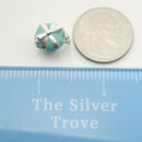 Tiffany Blue Icing Cupcake Charm or Pendant in Blue Enamel and Sterling Silver-6