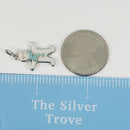 Tiffany & Co Gingerbread Man Christmas Charm in Blue Enamel and Silver-5