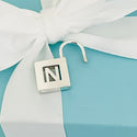 Tiffany & Co Letter N Alphabet Initial Padlock  Notes Charm Pendant in Silver - 4