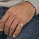 Tiffany & Co. 1837 Concave Ring Sterling Silver 925 Size 5.5 Men's Unisex Band-5