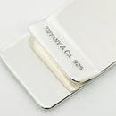 Tiffany & Co Machine Turned Pin Stripe Engravable ID Money Clip in Silver-7