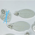 Vintage Return to Tiffany Heart and Oval Tag Pendant Charm in Sterling Silver - 4