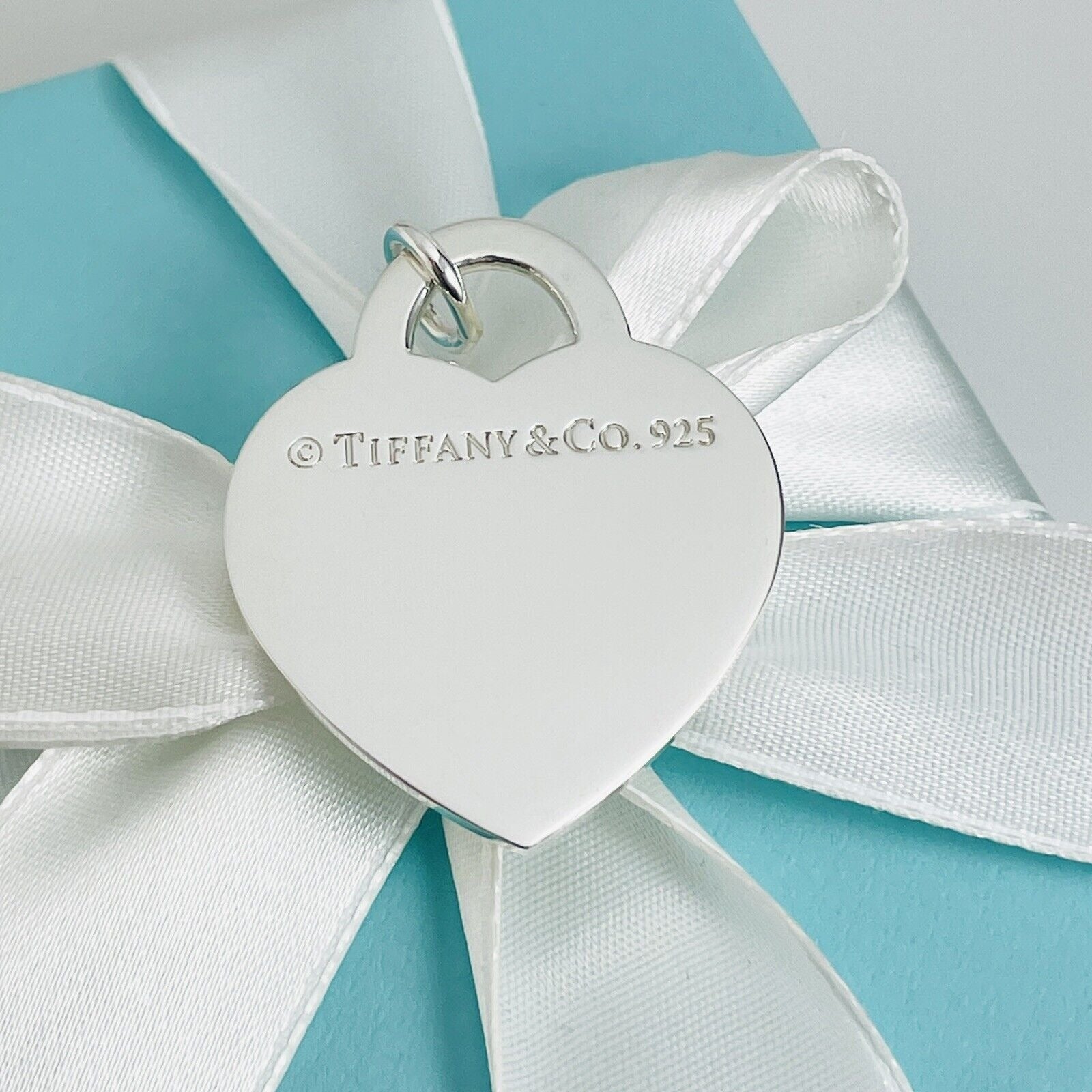 Jumbo Extra Large Please Return to Tiffany & Co Heart Tag Pendant or Charm