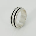 Size 11.5 Tiffany & Co Vintage Atlas Groove Ring Mens Unisex in Sterling Silver - 1