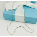 16" Tiffany & Co 1.5mm Large Link Chain Necklace in 925 Silver-2