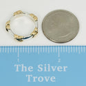 Tiffany & Co Signature X Gold and Silver Ring Size 5.5 - 8
