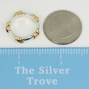 Size 5.5 Tiffany Signature X Kiss Ring in Yellow 750 Gold and Sterling Silver-8