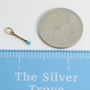 Tiffany Match Stick Pendant Charm in Rose Gold and Blue Enamel Fire and Ice-4