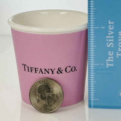 Tiffany & Co Pink Mauve Espresso Paper Cup Everyday Objects Bone China - 0