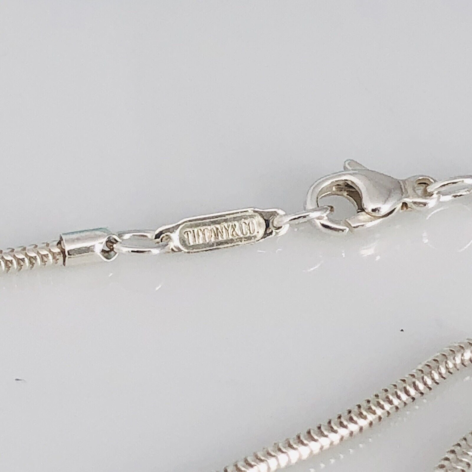 32" Tiffany & Co Sterling Silver Men's Unisex Snake Chain Necklace