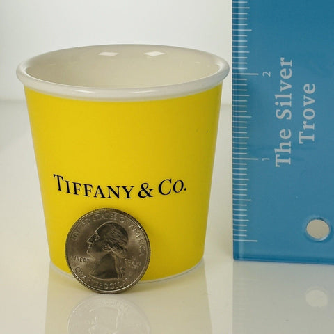 Tiffany & Co Yellow Espresso Paper Cup Everyday Objects Bone China - 0