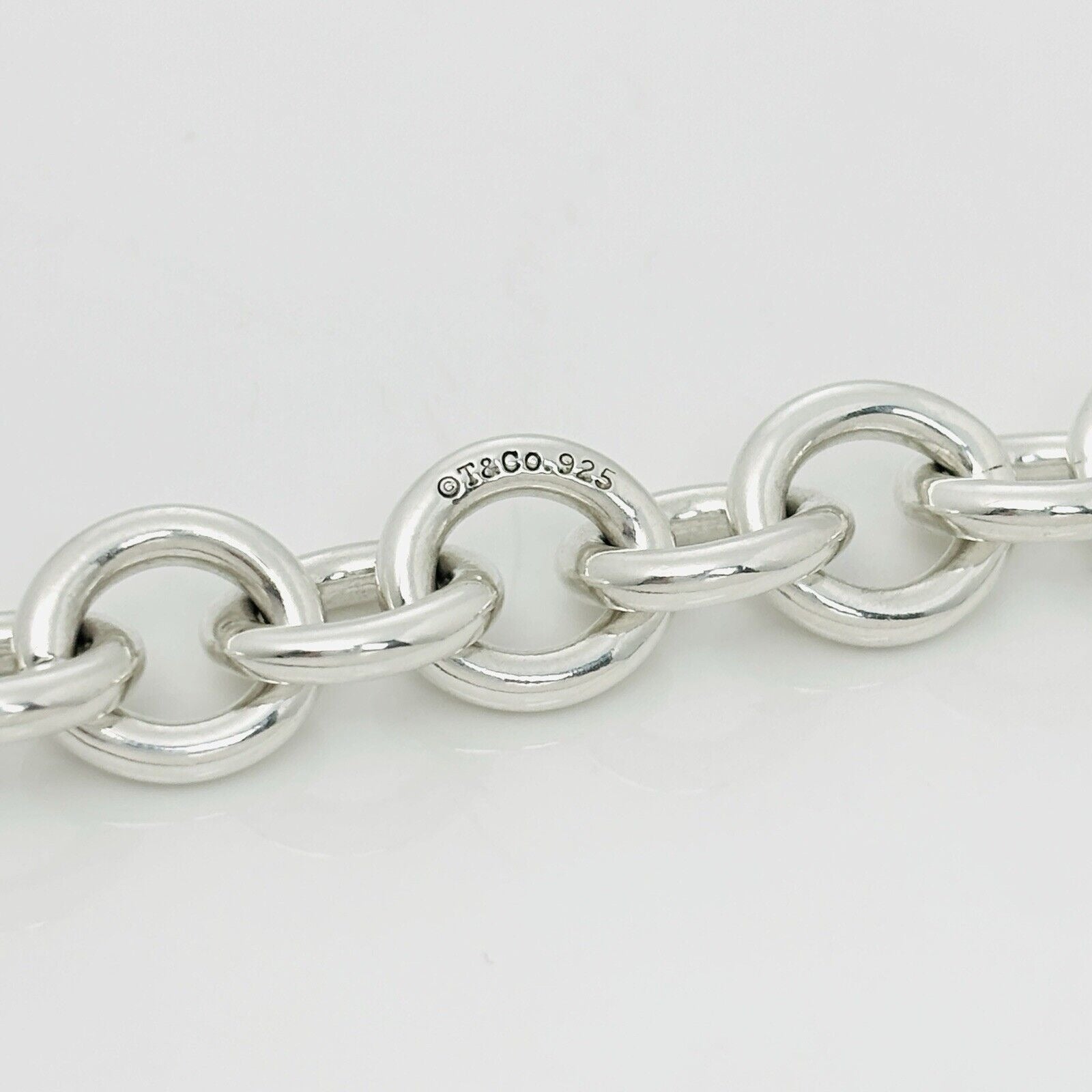 Tiffany & Co 1837 Padlock Rolo Chain Necklace in Sterling Silver