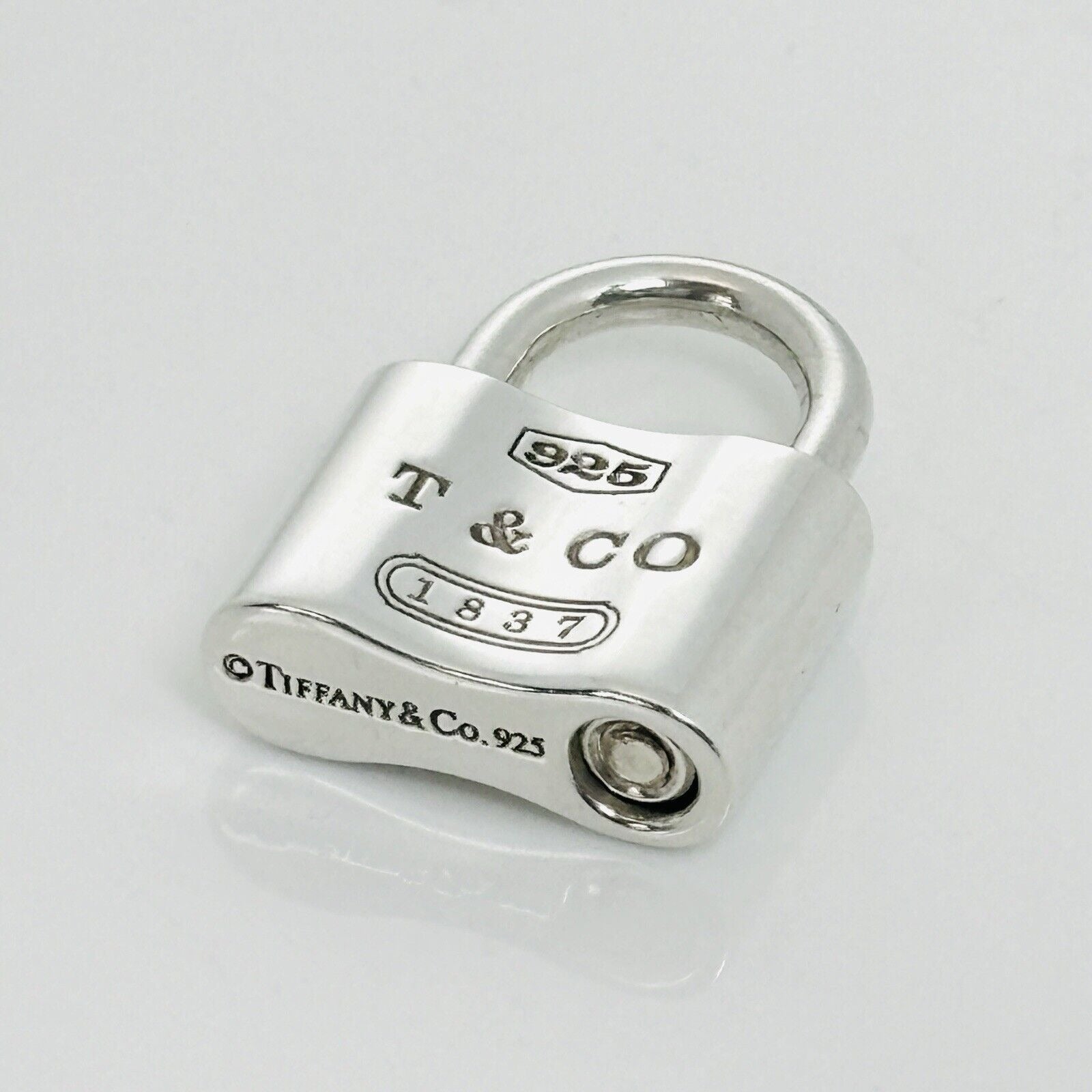 Tiffany & Co 1837 Padlock Rolo Chain Necklace in Sterling Silver Tiffany & Co 1837 Padlock Rolo Chain Necklace in Sterling Silver