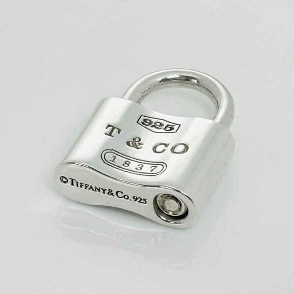 Tiffany & Co 1837 Padlock Rolo Chain Necklace in Sterling Silver