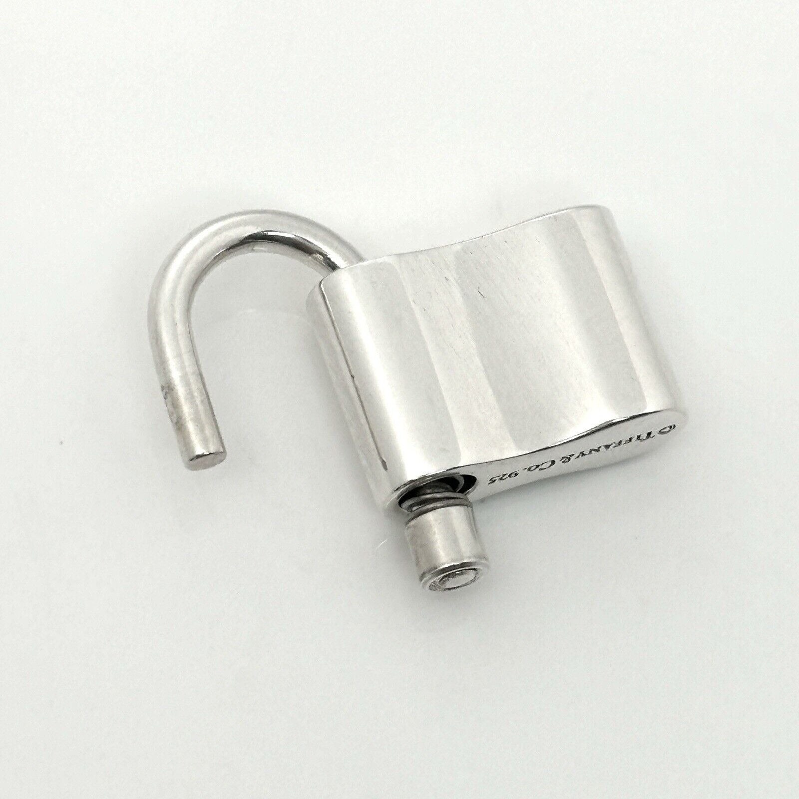 Tiffany & Co 1837 Padlock Rolo Chain Necklace in Sterling Silver