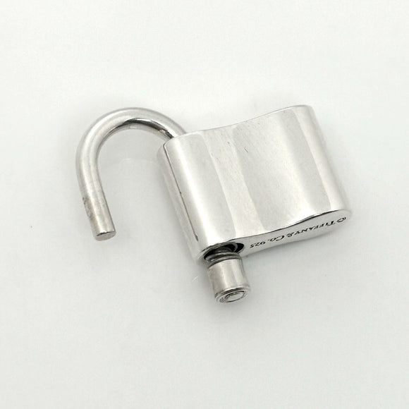 Tiffany & Co 1837 Padlock Rolo Chain Necklace in Sterling Silver