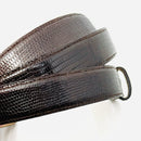 Tiffany Genuine Brown Lizard Leather Mens Belt Size 40-2
