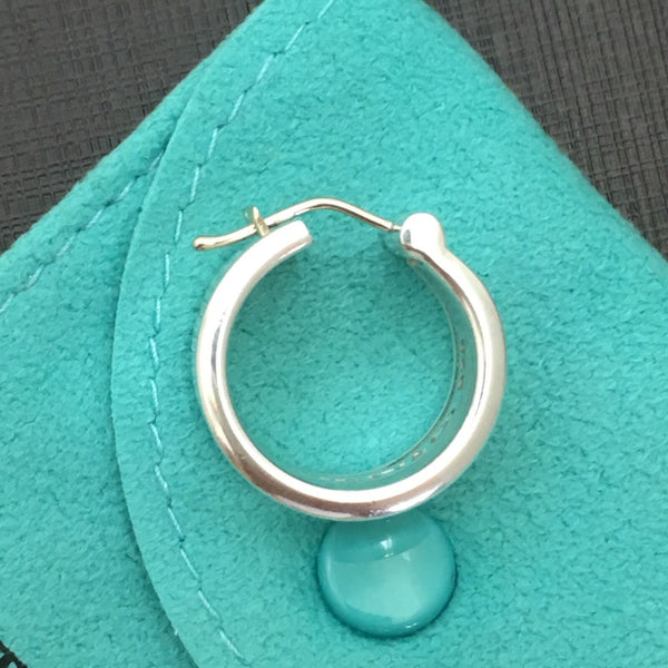 1 Tiffany T&CO 1837 Hoop Huggie Earring Single Replacement in Sterling Silver - 3