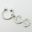 RARE Tiffany & Co Dollar Sign Key Ring Chain in Sterling Silver Currency Code-2