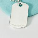 24" Tiffany & Co 1837 Dog ID Tag on Bead Chain Necklace Mens Unisex - 3