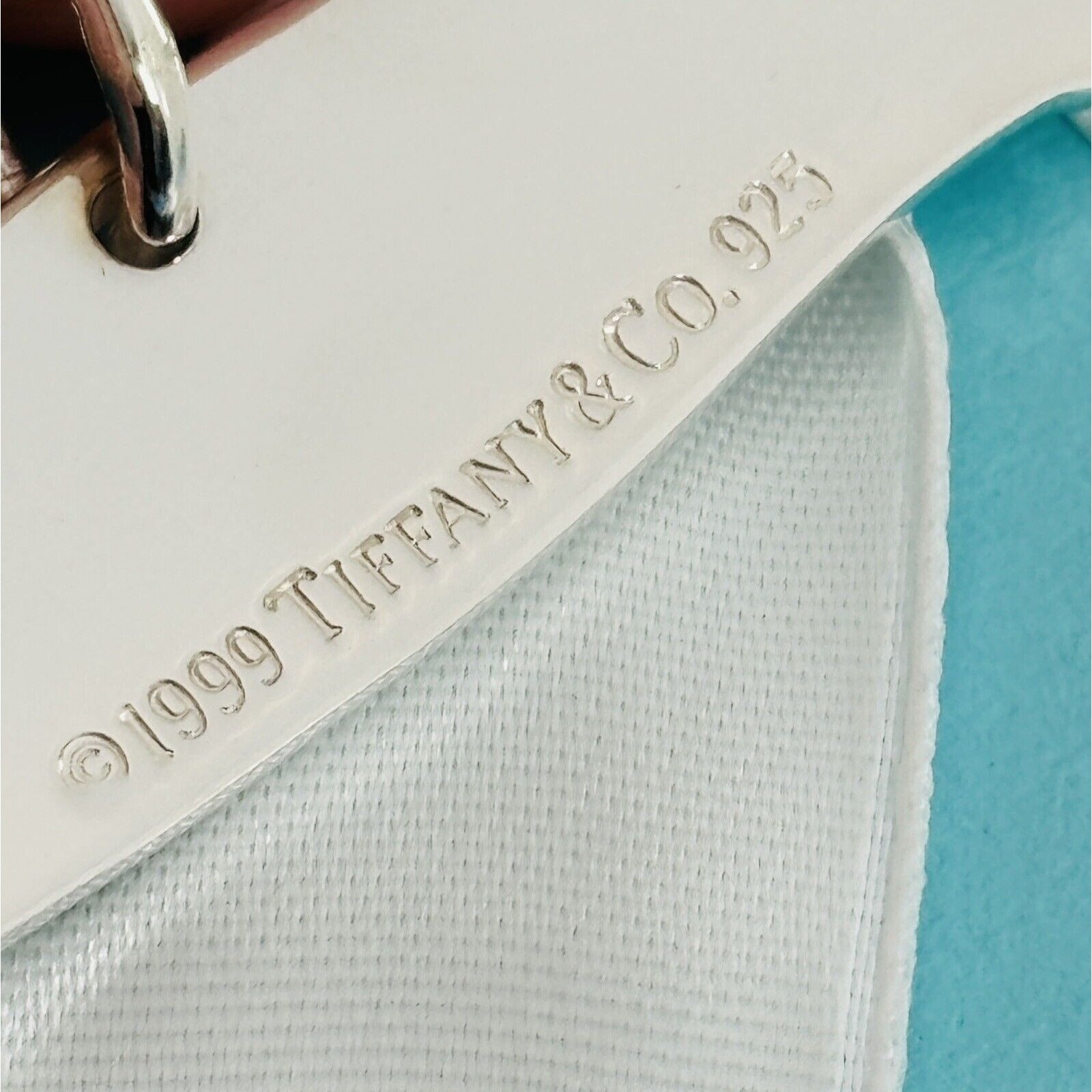 Tiffany & Co Dog Bone Pet ID Tag Charm LArge in Sterling Silver Engravable