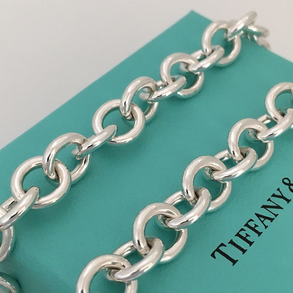 18" Please Return to Tiffany & Co New York 925 Heart Tag Necklace AUTHENTIC