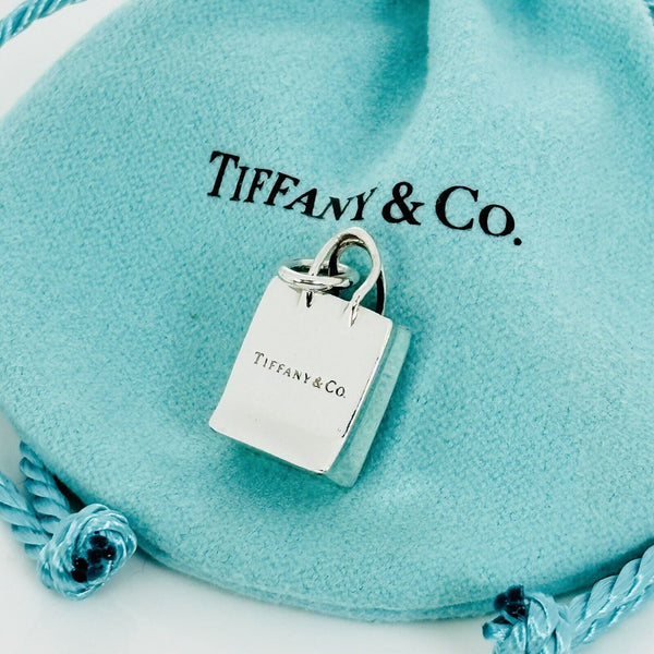 Tiffany & Co Shopping Gift Bag Charm or Pendant in Sterling Silver - 3
