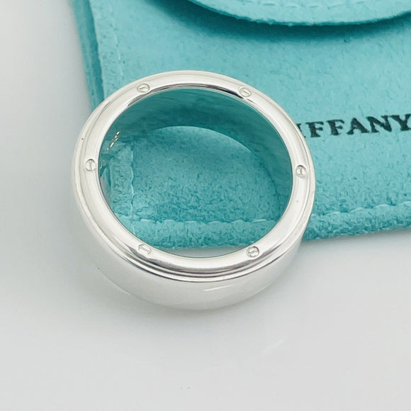 Size 10 Tiffany Metropolis Ring Mens Unisex in Sterling Silver