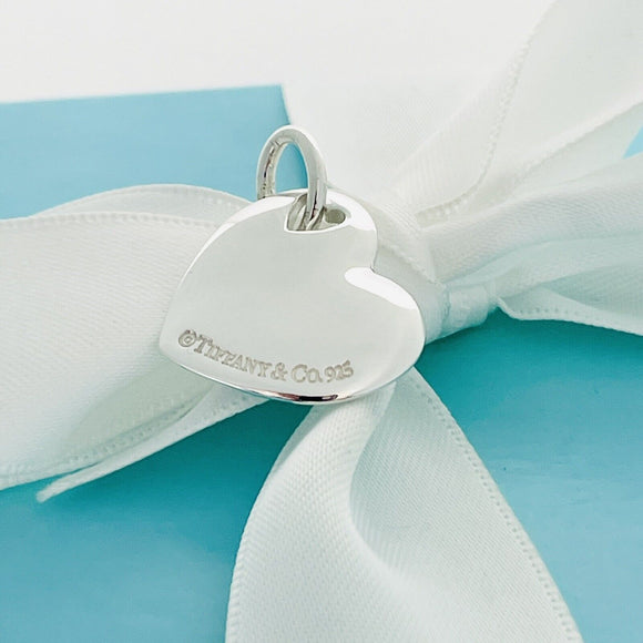 Tiffany & Co Double Puffed Heart Pendant Charm Cutout in Sterling Silver