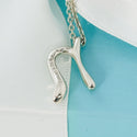 16" Tiffany Letter N Alphabet Initial Pendant 1.5m Chain Necklace Elsa Peretti - 3