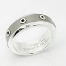 Size 11 Tiffany Turbo Ring by Paloma Picasso Mens Unisex in Silver and Titanium-1