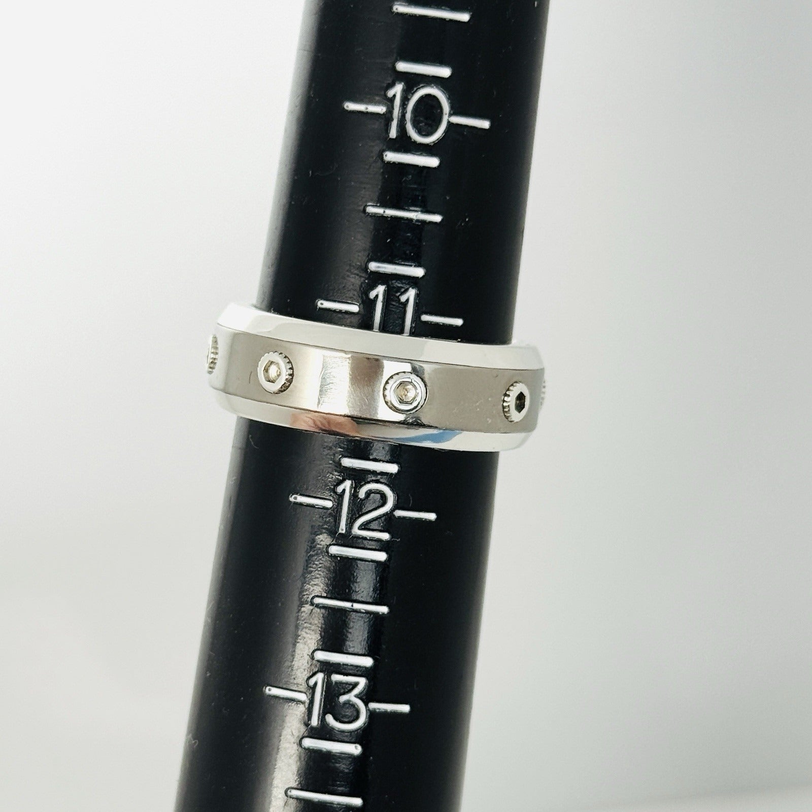 Size 11 Tiffany Turbo Ring by Paloma Picasso Mens Unisex in Silver and Titanium