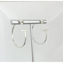 Tiffany T Wire Smile Large Hoop Earrings in Sterling Silver-1