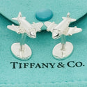 Tiffany Airplane Plane Pilot Cufflinks in Sterling Silver - 1