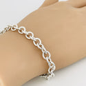 8” Tiffany & Co Round Link Bracelet Rolo in Sterling Silver - 3