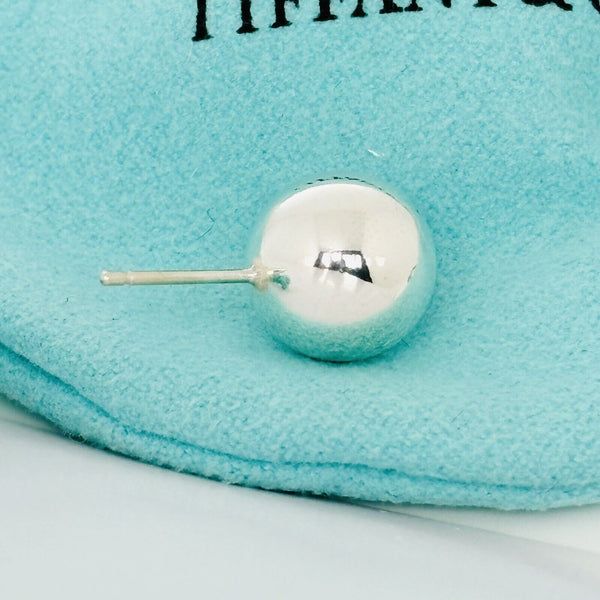 Tiffany Bead Ball Hardwear Earring Single Replacement Lost Silver Stud 10mm - 3