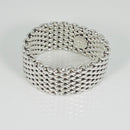Size 11 Tiffany & Co Somerset Mesh Weave Ring Mens Unisex-6