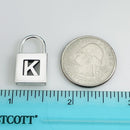 Tiffany & Co Letter K Alphabet Initial Padlock Charm Pendant in Sterling Silver-5