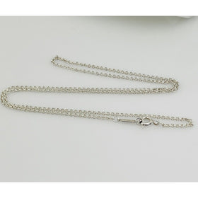 16" Tiffany & Co Sterling Silver 1.5mm Large Link Chain Necklace